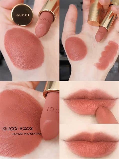 gucci 208 lipstick|gucci 208 they met.